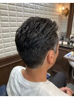 ルピナス 中田(Lupinus)&nbsp;ナチュラル刈り上げオールバックスタイル