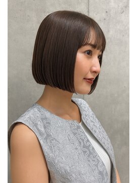 アルファ 我孫子店(alpha) 切りっぱなしボブ/ベージュ/うるツヤ/ブリーチ/我孫子