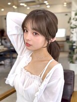 コート 表参道(Cote)&nbsp;美髪レイヤーカット／顔まわりレイヤー／ロングレイヤ 一/前髪