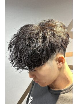ライズ 渋谷店(RISE) 刈り上げマッシュ/波巻きパーマ