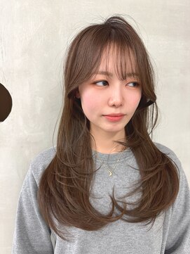 トルクアータ 伏見(torquata) 韓国ヘア/くびれヘア/くびれ巻き/ミディアム/ミディアムレイヤー