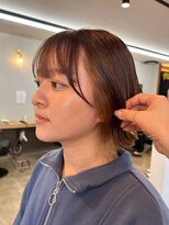 クララジャパン ナベシマ(CLALA JAPAN Nabeshima)&nbsp;ボブ　ミルクティーベージュ　艶髪　髪質改善カラー　ショート