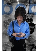 フランチェスカドットボブ(francesca.bob)&nbsp;オリーブグレージュ×くくれる切りっぱなしボブ【田野剛大】梅田