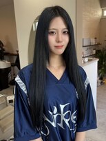 オルメ(olume)&nbsp;ブルーブラック艶髪ストレートさ