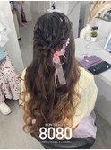ハーフアップ