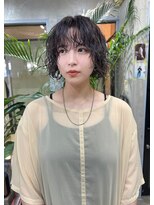 ウーフ(U-fu)&nbsp;ショートボブ×ニュアンスウェーブパーマ