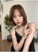 レイヤーボブ 透明感カラー 顔まわりレイヤー 渋谷 表参道