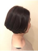 【40代お客様】頭の形が綺麗に見えるショートボブ 【京橋】