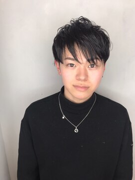 ラトリエ ブロカント 立川北口店(L'atelier BROCANTE) ツーブロック クラウドマッシュ マット サイドパートショート