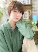 ■斜めバングことりベージュ束感ショート111★川口20代30代40代