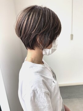 セロ(SELO) 大人ハイライトショートおしゃれ20代30代40代ベージュ大分市