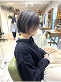 ハイライトショートボブ