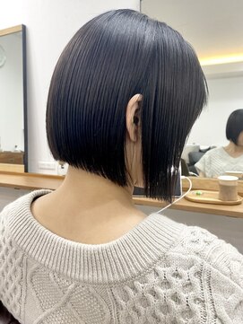 ランプ(Lamp) バレイヤージュ髪質改善おさまる透明感白髪染めグレージュ中野