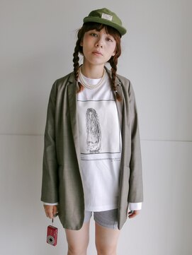 ローレンアオ(LOREN AO) ミルクティーベージュダブルカラーインナーカラーケアブリーチ