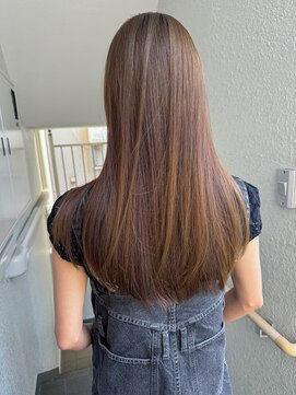 ローレンジウ(LOREN JU) 透明感髪質改善ベージュダブルカラーミルクティーグレージュ