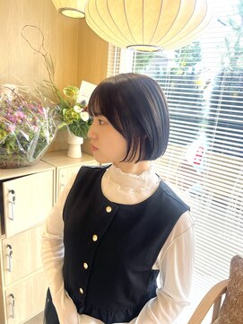 アエル(aeru) ぱたっとボブ/ダークグレージュカラー