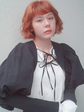 レジュアル(RESSUAL) 黒髪ボブルフネビージュ小顔ヘアワンレン