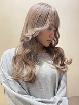 ヒビヲ(HIBIO)&nbsp;横浜ハイトーンカラーミルクティーピンクシルバーアッシュカラー