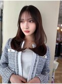 レイヤーカット／シースルーバング／顔まわり【自由が丘】