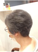 40代50代60代/大人ショート/ナチュラルショート/グレイヘア