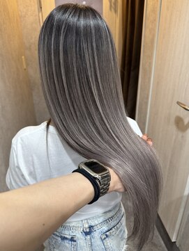ルーゼン(LUXEN) 【LUXEN】ホワイトグレージュバレイヤージュ