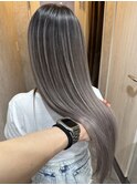 【LUXEN】ホワイトグレージュバレイヤージュ