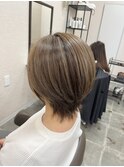 ショートウルフ×ハイライトカラー　[鎌取 カラー]
