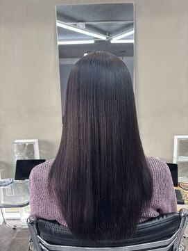 ファビ 渋谷(Fab) くびれヘア/暗めカラー/アプリコットオレンジ/縮毛矯正