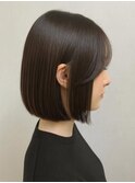20代髪質改善韓国前髪シースルーレイヤーカット顔周り