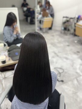 アウラ 近鉄八尾駅前店(Aura) 韓国風レイヤー×前髪長め×20~30代グレージュ