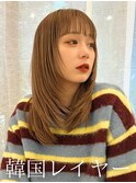 レイヤーカット/韓国ヘア/ベージュカラー/顔まわりカット/池袋