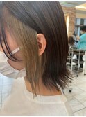 髪質改善/顔周りレイヤーカット/グレージュ[千葉/千葉駅]