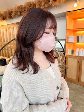 ユラギフロムユイマァル 水島店(YURAGI from YUIMARL) くびれヘア30代40代50代フェアリーレイヤー柔らかピンク