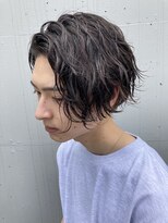 フィフス 大分(fifth) 大分ゆるめツイストスパイラルパーマメンズカットミディアムボブ