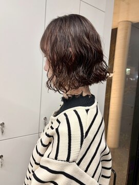 ロマーリ 岡山店(LOMARLIE) ニュアンスパーマ20代30代40代ラフウェーブボブ髪質改善パーマ