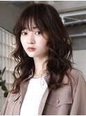 天神大名今泉ボブミディアムパーマ小顔レイヤー顔まわりカット