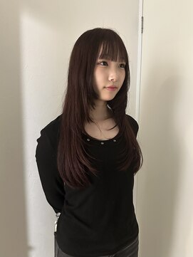 エンリッチヘア(enrich hair) 顔まわりレイヤー/ピンクブラウン