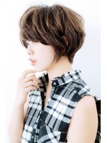 ティファ 栄(Tiffa)&nbsp;大人かわいい小顔耳かけバレイヤージュとろみワンカールボブ