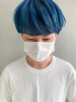 テトヘアー(teto hair)&nbsp;ブルー、水色カラー、ペールブルー、ブリーチカラー