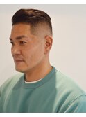 サイドパート フェードカット バーバー 床屋
