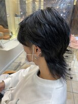 クオリス 上板橋店(QUALIS) マッシュウルフレイヤースタイル【アッシュブラック×レイヤー】
