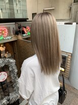 ラフ 難波店(LAFF)&nbsp;#黒髪#ボブルフ#ネビージュ#小顔#ワンレン