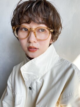 アイティーバイアルバム 下北沢店(IT by ALBUM) ふわっとショート_アースカラーくびれヘアツートンカラー_9082