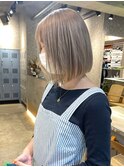 ミルクティーベージュダブルカラーインナーカラーケアブリーチ