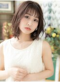 くせ毛風シースルー前髪小顔鎖骨ミディアムh戸頭20代30代40代!
