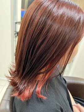 アールモンドヘア新世界 【北見】#インナーカラー#イヤリングカラー#ブリーチカラー