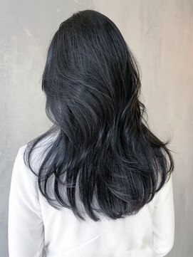 アイティーバイアルバム 松戸店(IT by ALBUM) ブルーブラックレイヤーカット_ホワイトグレージュ_ba378232