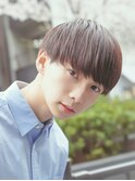 サーフカール/ 刈り上げセンターパート/ブルーブラック[新宿駅]