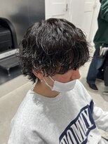 フィフス 名駅(fifth)&nbsp;波巻きツイストスパイラルメンズウルフツーブロックメンズパーマ