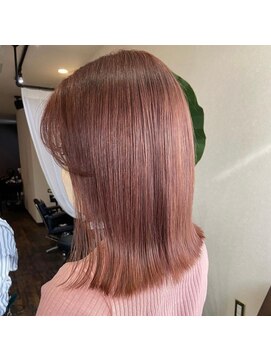 ジャンクス 千葉(junks) ピンクベージュ/前髪/韓国/顔周り/艶髪ボブ[千葉/千葉中央]